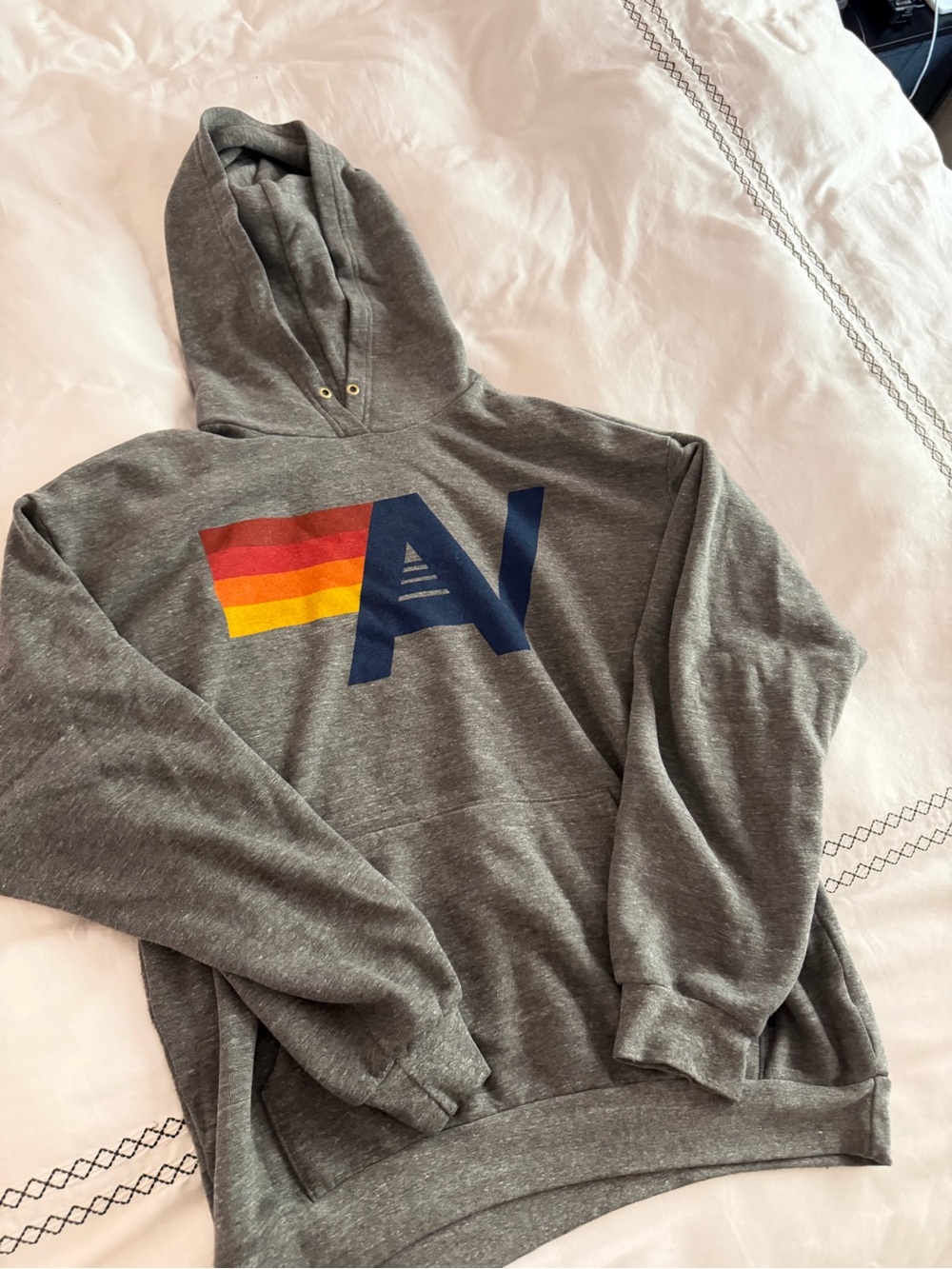 Heather gray aviator nation hoodie